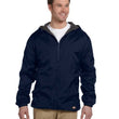 Load image into Gallery viewer, Fleece Lined Nylon Hooded Jacket
