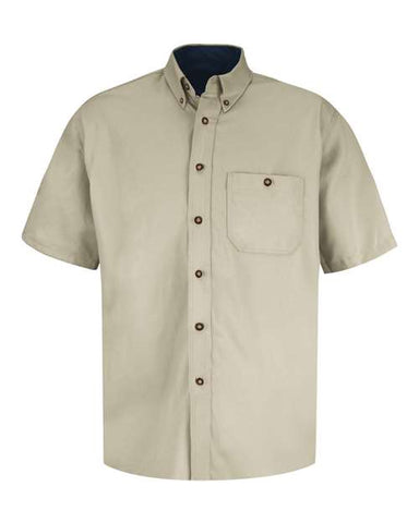 Short Sleeve 100% Cotton Dress Shirt 1800tshirts Short Sleeve 100% Cotton Dress Shirt 1800tshirts
